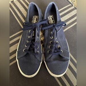 Keds brand navy blue tennis shoes size 9 in good used condition